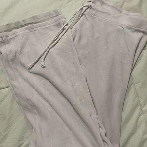 super light pink velour pants